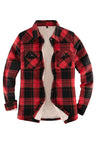 Women's Matching Family Red Plaid Flannel Shirt Jacket