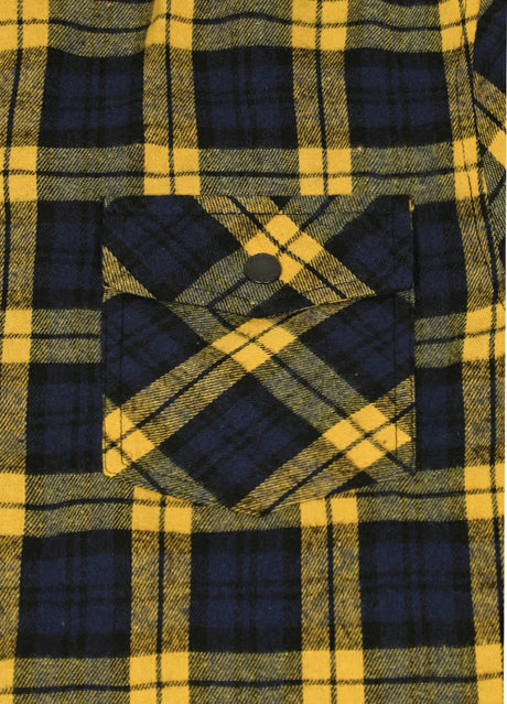 Close-up of the pocket of dynamic dusk men's outdoor flannel shirt jacket with hood 