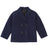 Front view of Navy boy's navy wool peacoat