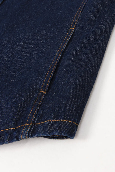 Boys jean shacket with shirttail hemline detail