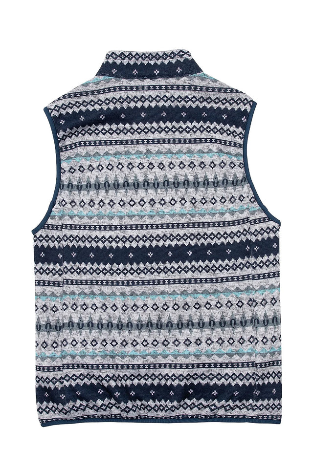 Men's Sweater Fleece Vest, Sherpa Lined
