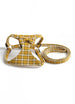 Dog‘s Bow-Knot Plaid Harness Leash Set