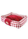 Dog's Plaid Beds For Small Medium Dogs,Removable Mat