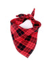 Dog's Plaid Flannel Bandana