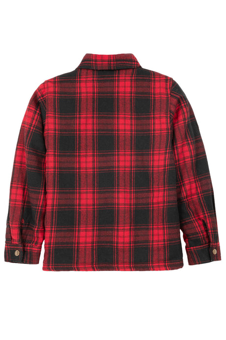 Toddler Matching Family Red Plaid Flannel Shacket