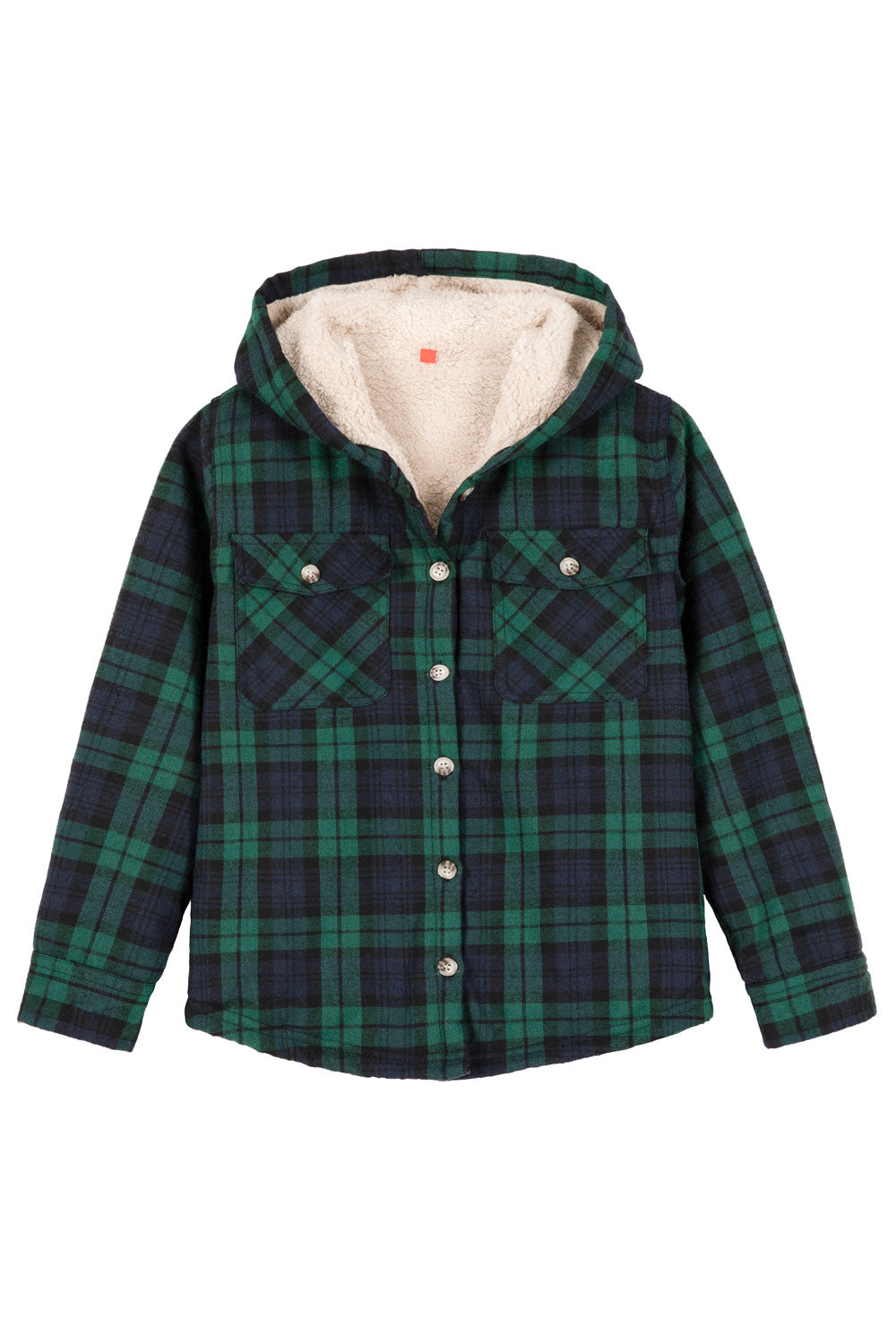 Matching Family Outfits-Kids Green Hooded Flannel Jacket – FlannelGo