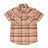 Front view of kids rose latte short-sleeve western shirt