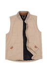 Men's Work Utility Canvas Vest, Sherpa Lined