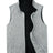 Front view of ash men's sweater fleece vest 