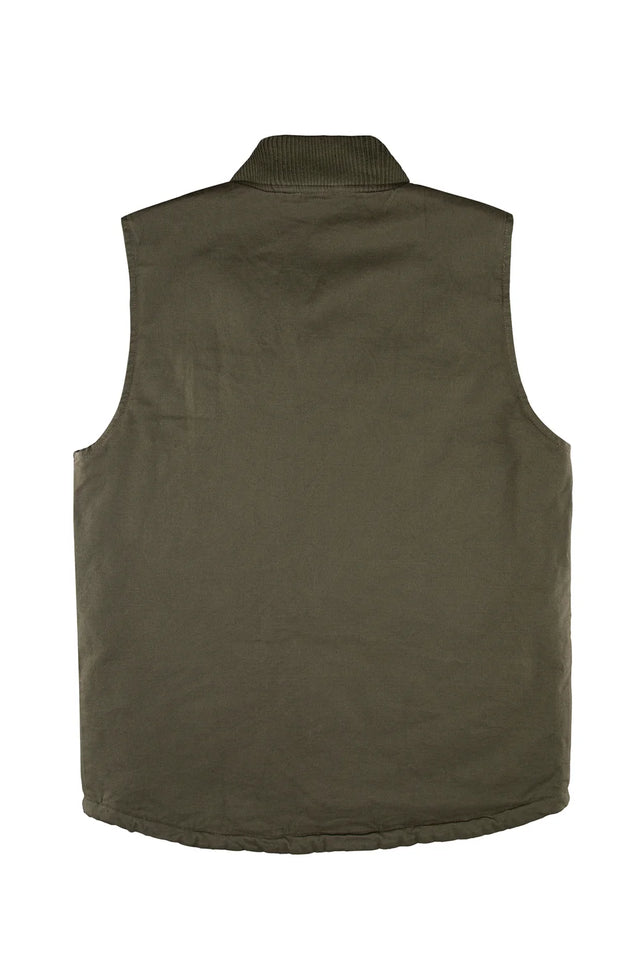 Men's Soft Washed Outdoor Vest, Quilted Lined