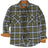 Front view of army green men's timberline midweight flannel shirt 