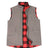 Front view of grey men's reversible vest 