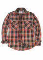 Front view of misty dawn men's free swingin' flannel shirt