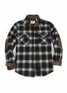 Front view of classic noir men's rugged ridge flannel shirt 