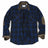 Front view of sapphire shadow men's rugged ridge flannel shirt 