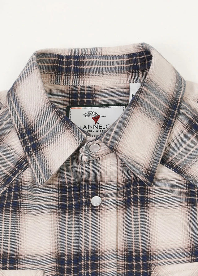 Men's Plaid Long Sleeve Western Shirt, Pearl Snap