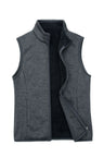 Women's Sweater Fleece Vest, Sherpa Lined