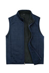 Men's Sweater Fleece Vest, Sherpa Lined