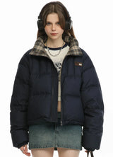 Women's Cropped Down Jacket, Relaxed Fit