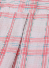 Women's Breathable Flannel Cropped Plaid Shirt