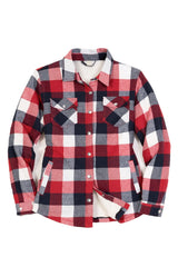 womens flannel plaid shirt jacket