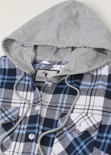 Women's Wildlife Adventure Flannel Plaid Hooded Shirt