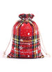 8 Pieces Plaid Cotton Candy Bag