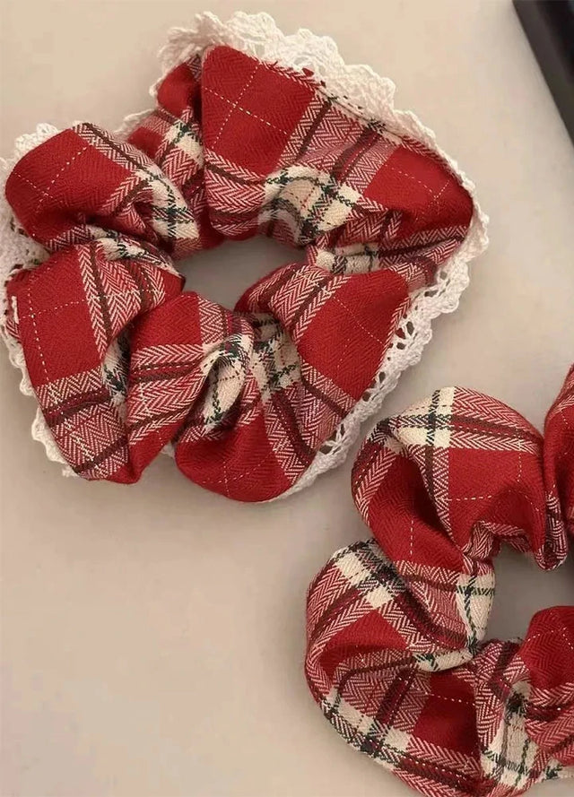 Women's Plaid Hair Scrunchie