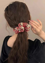 Women's Plaid Hair Scrunchie