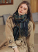 Women's Thickened Plaid Cashmere Feel Scarf