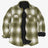 Front view of misty woodland men's sherpa lined shacket 