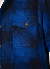 Men's Sherpa Lined Shacket,Button Down Plaid