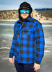 Men's Thicken Plaid Hooded Flannel Shirt Jacket with Quilted Lined