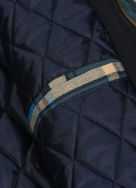 Close-up of the inner pocket of bluescape men's thicken flannel hoodie with quilted lining