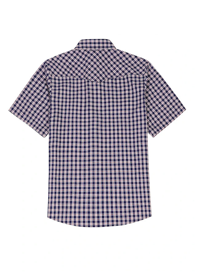 Men's Snap button Short-Sleeve Western shirt