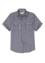 Men's Snap button Short-Sleeve Western shirt