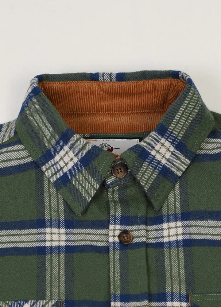 FlannelGo Men's Midweight Plaid Flannel Shirt,100% Cotton,8 oz