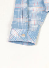 Women's Breathable Flannel Cropped Plaid Shirt