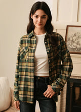 Women's Wildlife Adventure Flannel Plaid Shirt