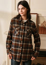 Women's Wildlife Adventure Flannel Plaid Shirt