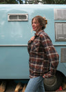 Women's Wildlife Adventure Flannel Plaid Shirt