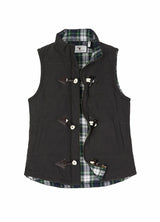 Women's Flannel Lined Horn Toggle Puffer Vest