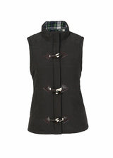 Women's Flannel Lined Horn Toggle Puffer Vest