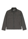 Men's Zip Up Lightweight Quilted Lined Shirt Jacket