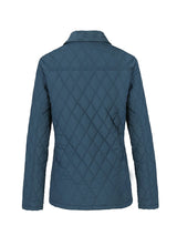 Women's Zip Up Lightweight Quilted Lined Shirt Jacket