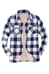 Women's Sherpa Lined Throughout Shirt Jacket Button Up Plaid Jacket