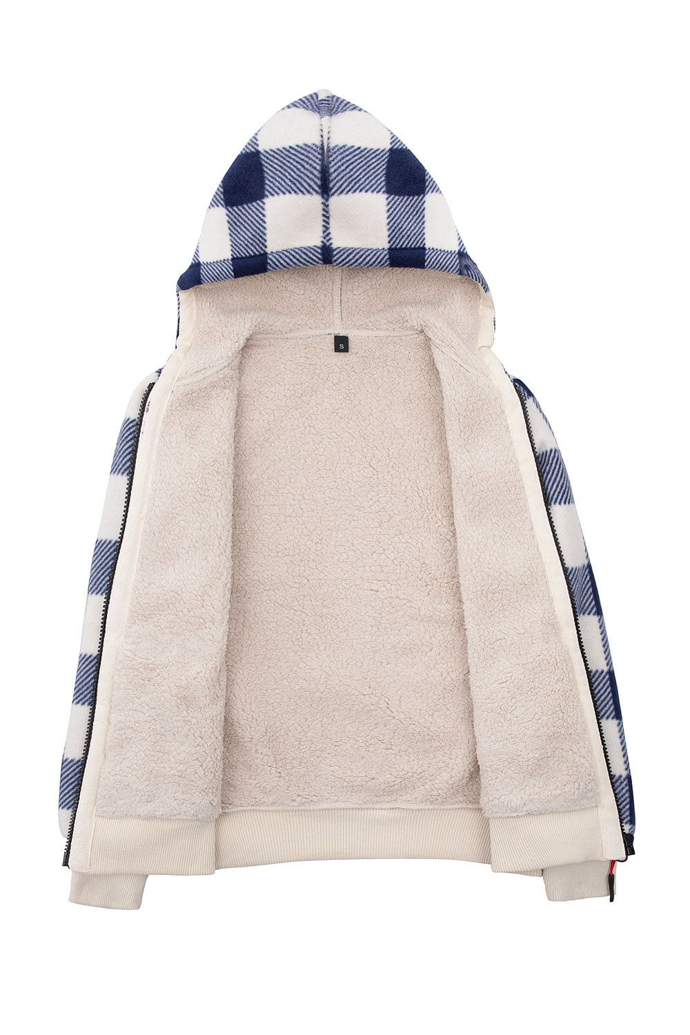 Kids Checkered Zip-Up Hoodie (Girls + Boys)