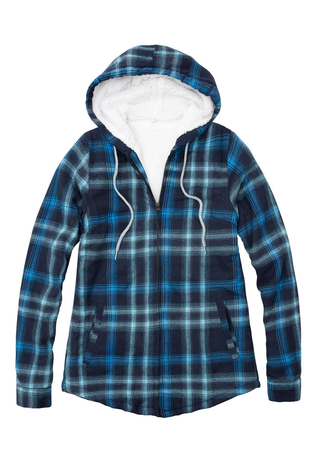 fleece lined flannel shirt women