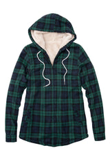 sherpa lined flannel women