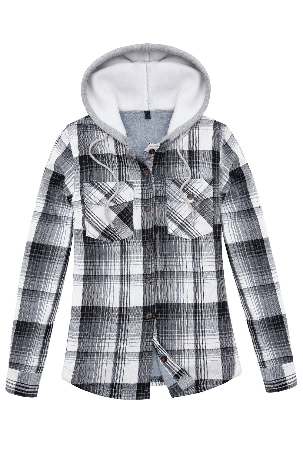 Opomelo Mens Plaid Hoodie Flannel Shirts - Casual Button Down Long Sleeve  Lightweight Shirt Jackets